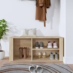 vidaXL Armoire à chaussures Chêne sonoma 100x35x45cm Bois d'ingénierie
