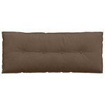 vidaXL Coussin de Dos Marron 120 x 19 x 50 cm tissu