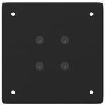 vidaXL Pieds de table de bar 4 pièces Noir 90-92 cm Acier