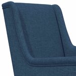 vidaXL Fauteuil Bleu Tissu