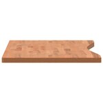 vidaXL Dessus de bureau 100x(45-50)x2 5 cm bois massif de hêtre