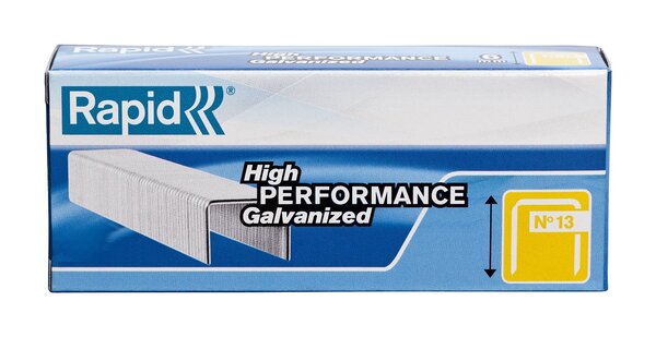 Boite de 5000 Agrafes 13/4 zinguées Haute performance RAPID