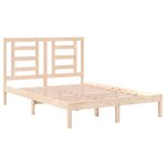 vidaXL Cadre de lit Bois de pin massif 140x190 cm