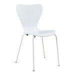 Lot de 4 chaises de salle à manger 80 x 48 x 45 5 cm moderne design robuste blanc 03_0009809