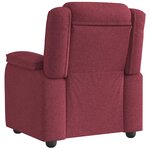 vidaXL Fauteuil inclinable Rouge bordeaux Tissu