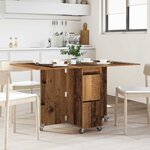 vidaXL Table à dîner 2 Pièces 140 x 80 x 77 cm Bois d'ingénierie