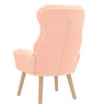 vidaXL fauteuil Rose 69 x 74 x 93 cm Tissu Sherpa