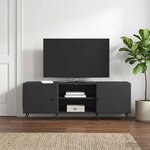 vidaXL Meuble TV 150 x 31 x 50 cm Noir Bois d'ingénierie