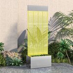 vidaXL Colonne à bulles avec LED RVB Inox et acrylique 110 cm