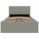 vidaXL Cadre de lit à rangement hydraulique sans matelas 100x200 cm