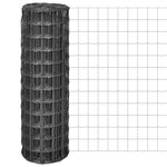 vidaXL Clôture euro Acier 10 x 1 2 m Gris
