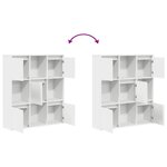 vidaXL Bibliothèque blanc 89x24x101 5 cm bois d'ingénierie
