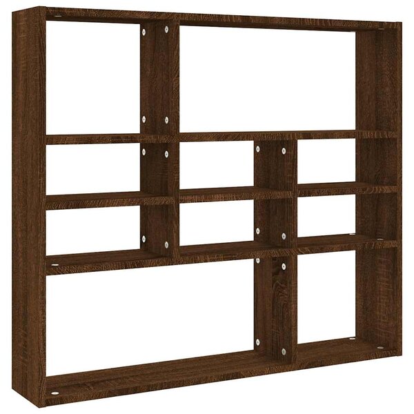 vidaXL Étagère murale Chêne marron 90x16x78 cm Bois d’ingénierie
