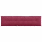 vidaXL Coussin de Dos Bordeaux 200 x 50 cm Tissu en velours côtelé