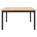 vidaXL Table basse Naturel 80 x 80 x 45 cm Bois de pin massif