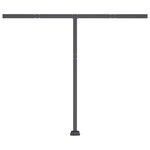 vidaXL Auvent manuel rétractable sur pied 350x250 cm Jaune/blanc