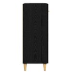 vidaXL Buffet Chêne noir 34 x 69 5 x 89 cm Bois d'ingénierie