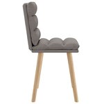 vidaXL Chaises à manger lot de 2 taupe tissu