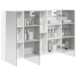 vidaXL Armoire Miroir de Salle de Bain Blanc 100 x 14 5 x 70 cm