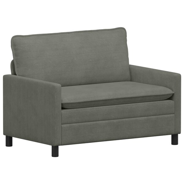 vidaXL Canapé Gris clair 126 x 81 x 87 5 cm Tissu