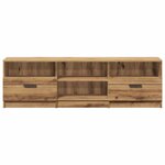 vidaXL Meuble TV chêne artisanal 150x33 5x45 cm bois d'ingénierie