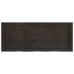 vidaXL Étagère murale marron foncé bois chêne massif traité