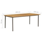 vidaXL Ensemble à manger de jardin 9 Pièces Résine tressée Anthracite