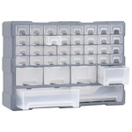 vidaXL Organisateur multi-tiroirs avec 38 tiroirs 52x16x37 5 cm