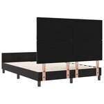 vidaXL Cadre de Lit Noir 140x190 cm Velours