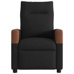 vidaXL Fauteuil inclinable électrique Noir Tissu