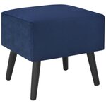 vidaXL Tables de chevet 2 Pièces Bleu 40x35x40 cm Velours