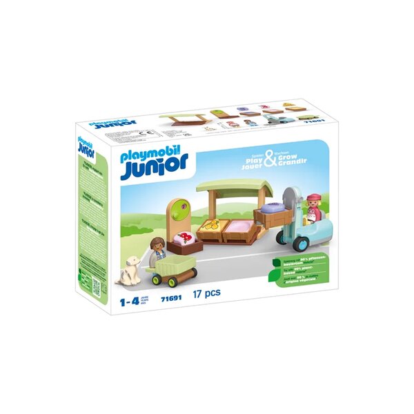 PLAYMOBIL 71691 - Junior Etal de fruits et légumes bio