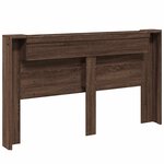 vidaXL Tête de lit Chêne brun 180 x 16 5 x 103 5 cm Bois d'ingénierie