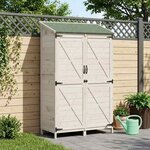 vidaXL Abri de jardin Blanc 106 x 56 x 176 5 cm Bois d'ingénierie