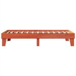 vidaXL Cadre de lit sans matelas cire marron 100x200cm bois pin massif