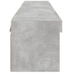 vidaXL Meubles TV avec lumières LED 2 Pièces gris béton 60x30x30 cm