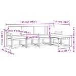 vidaXL Ensemble de canapés d'extérieur 5 pc