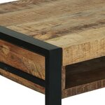 vidaXL Coiffeuse Marron 100 x 50 x 75 cm Bois de manguier massif