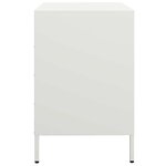 vidaXL Buffet blanc 68x39x58 5 cm acier laminé à froid