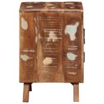 vidaXL Table de chevet 2 Pièces 40x32x46 cm bois massif de récupération