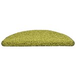 vidaXL Tapis de marches d'escalier 15 Pièces Vert 56x17x3 cm