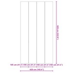 vidaXL Couvercle de piscine rectangulaire Noir Plastique 820 x 420 cm