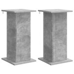 vidaXL Support de Plante 2 pc Gris béton 30 5 x 30 x 60 5 cm