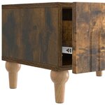 vidaXL Meuble TV Chêne fumé 147 x 34 5 x 30 cm Bois d'ingénierie