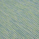 vidaXL Tapis à tissage plat d'extérieur 100x200 cm Turquoise