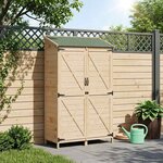 vidaXL Abri de jardin Naturel 106 x 56 x 176 5 cm Bois d'ingénierie