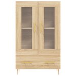 vidaXL Buffet haut chêne sonoma 69 5x31x115 cm bois d'ingénierie
