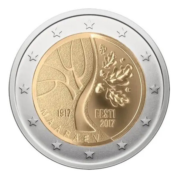 2 euros commémorative Estonie 2017 - Route vers l'indépendance.