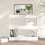 vidaXL Bibliothèque/Séparateur de pièce Blanc 80x30x72 cm