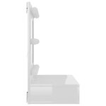 vidaXL Armoire à miroir avec LED Blanc brillant 60x31 5x62 cm
